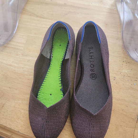 ROTHY'S US 10 The Flat Ballet Shoe Truffle Python Knit Textile round toe - Picture 3 of 8